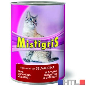 Morando BOCCONI PER GATTI ''MISTIGRIS'' gusto selvaggina - gr.  405 (confezione da 24)