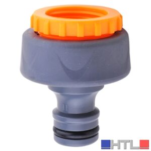 Utilia Plus ATTACCO A RUBINETTO GOMMATO  mis. 3/4- 1/2F (confezione da 24)