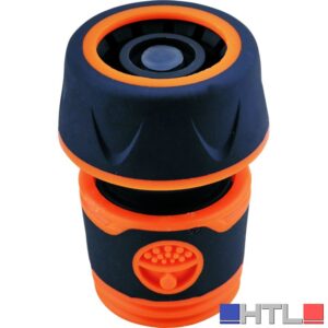 Utilia Plus RACCORDO RAPIDO UNIVERSALE CON ACQUASTOP GOMMATO mis. 1/2-5/8-3/4 (confezione da 24)