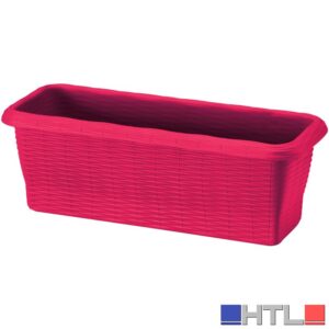 Bama FIORIERA RETTANGOLARE PAGLIA NORMAL Col. Corallo cm. 50x20x17,5 h