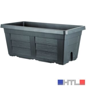 Bama FIORIERA RETTANGOLARE LEGNO Col. Antracite cm. 80x40x34 h