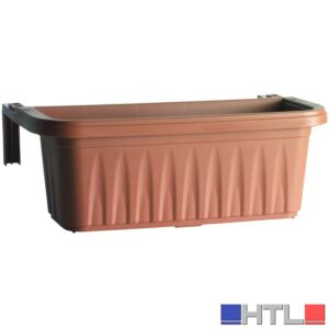 Bama FIORIERA RETTANGOLARE RONDINE Col. Terracotta cm. 50x20x18,5 h