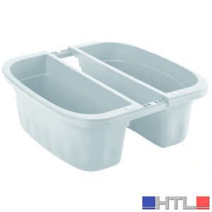 Bama FIORIERA RETTANGOLARE DOPPIA KLUNIA Col. Panna cm. 40x19,8x18,5 h