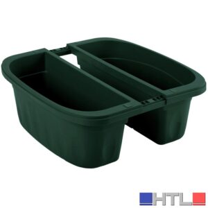 Bama FIORIERA RETTANGOLARE DOPPIA KLUNIA Col. Verde cm. 40x19,8x18,5 h