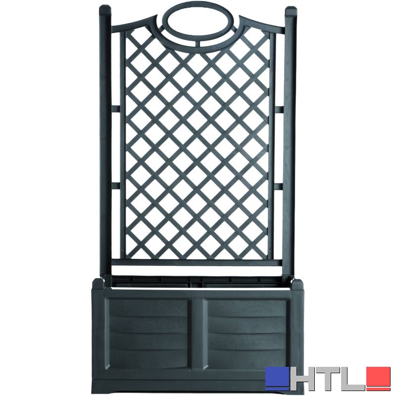 Bama FIORIERA CON SPALLIERA SEPARÉ Col. Antracite lt. 120 cm. 80x42x150 h