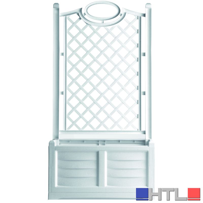 Bama FIORIERA CON SPALLIERA SEPARÉ Col. Bianco lt. 120 cm. 80x42x150 h