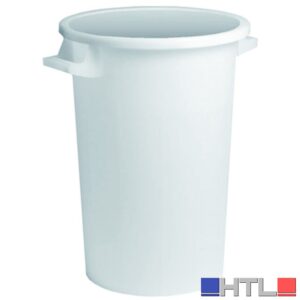ICS BIDONE PER IMMONDIZIA SOVRAPPONIBILE Col. Bianco lt.100 (h. cm. 66)