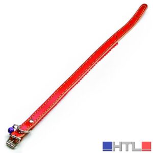 Utilia Pet COLLARE IN CUOIO FELPATO CON CAMPANELLINO X GATTO cm. 33x1,2 (confezione da 6)