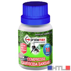 INSETTICIDA COMPRESSE LARVE E ZANZARE barattolo 10 compresse (confezione da 16)