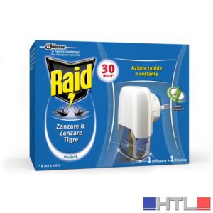 Raid ELETTROEMANATORE +RICARICA LIQUIDA 30 NOTTI (confezione da 12)