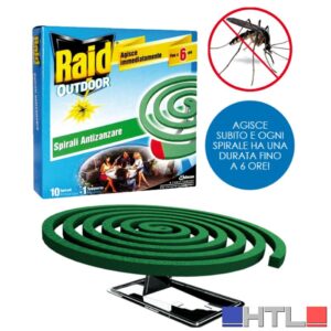 Raid SPIRALI ANTIZANZARE 10 pz. (confezione da 24)