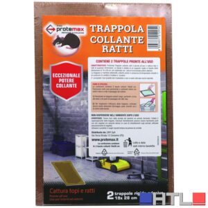 TRAPPOLA TAVOLETTA TOPI MAXY BLISTER PZ.2 cm.19x28