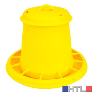 MANGIATOIA TRAMOGGIA PER POLLI CON ANTISPRECO Ø cm. 28x25 h  lt. 5,25 (kg. 3,5)