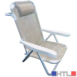 Tata Linda SPIAGGINA RECLINABILE COMFORT 5 POSIZIONI cm. 61x53x81 h col. Assortiti