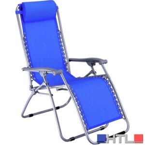Tata Linda SDRAIO RECLINABILE VIRTUS cm. 65x90/165x113 h col. Blu (confezione da 2)