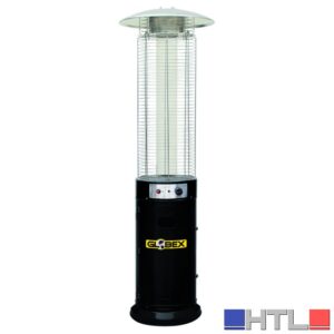 Globex STUFA A FIAMMA CIRCOLARE VOLCANO  11 kW col. nero