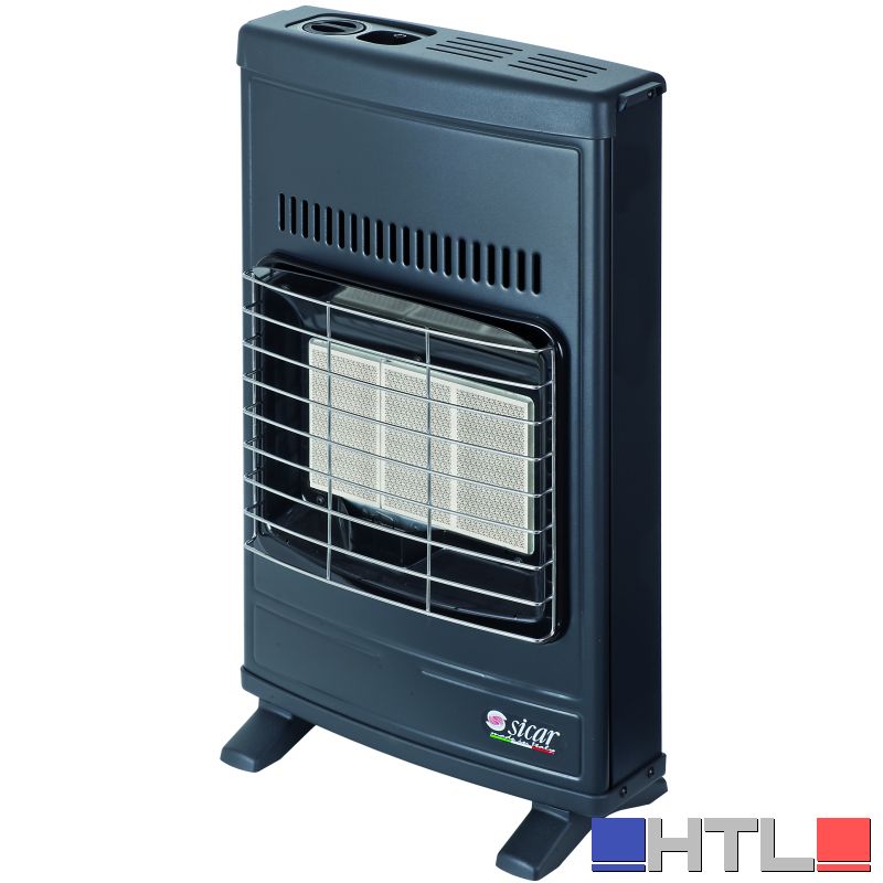 Sicar STUFA AD INFRAROSSI METANO A PARETE 4.200 W Col. Grigio