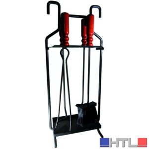 ATTREZZATURE PER CAMINETTI ''BRUNICO'' 5 pezzi, cm. 65 h