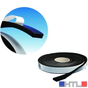 PARAFREDDO IN GOMMA mt. 10 mm. 10x5 - Nero