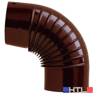Save GOMITO 90° PER STUFA A LEGNA PORCELLANATO CLASSIC Col. Marrone Ø cm. 10 (confezione da 12)