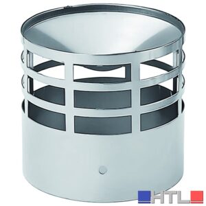 TERMINALE DI SCARICO PER TUBI IN ACCIAIO INOX Ø cm. 8