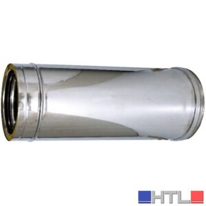 TUBO DOPPIA PARETE PER STUFA Ø interno/esterno cm. 8/13 H cm. 50