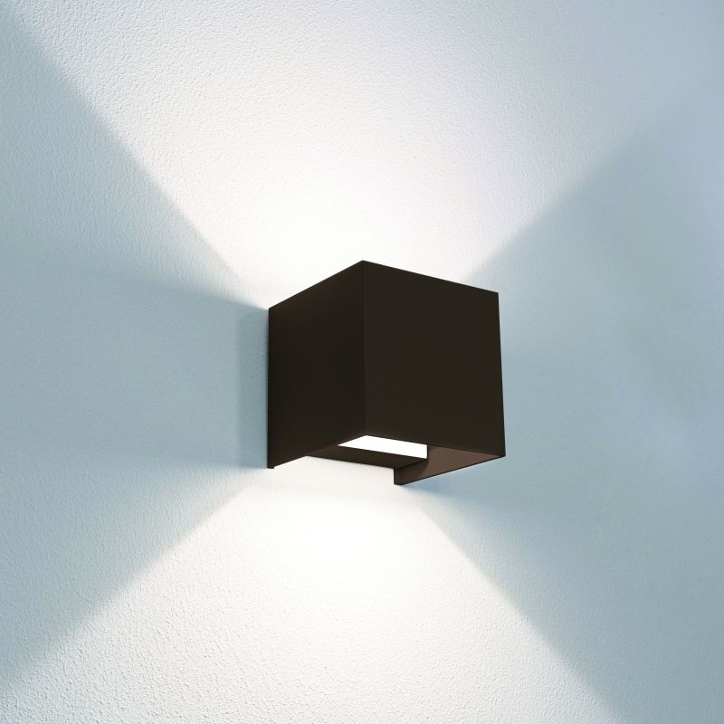 Century APPLIQUE BIDIREZIONALE QUADRATO A LED UP&DOWN+ 10 W-800 lm-3.000K/4.000K/6500K Col. Corten - immagine 2