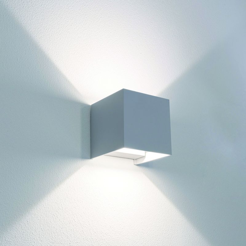 Century APPLIQUE BIDIREZIONALE QUADRATO A LED UP&DOWN+ 10 W-800 lm-3.000K/4.000K/6500K Col. Grigio - immagine 2