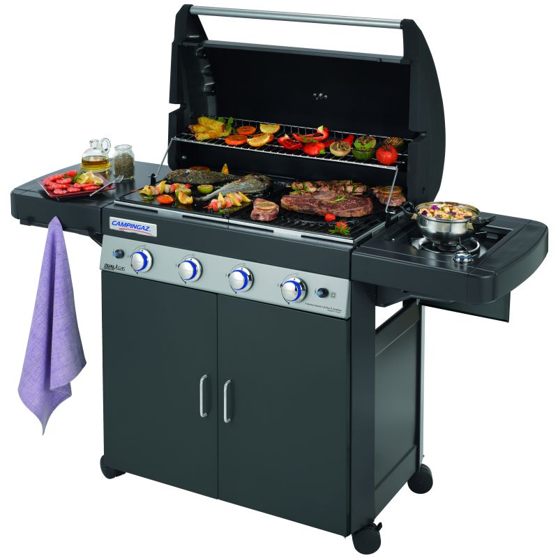Campingaz BARBECUE DUALGAS 4 SERIES CLASSIC LS PLUS DARK cm. 160x60x116 h - immagine 2