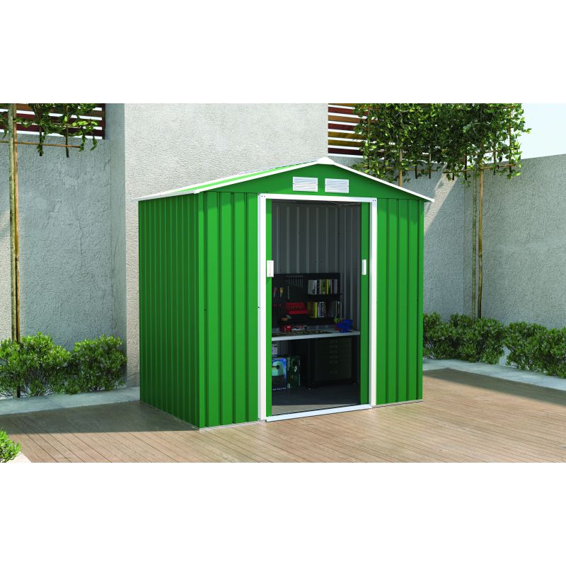 Confine CASETTA DA GIARDINO cm. 213x131x195 h col. Verde - immagine 2
