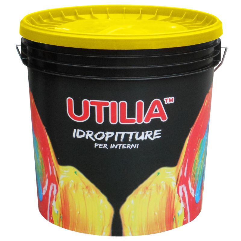 Utilia IDROPITTURA LAVABILE col. Bianco lt.14 - immagine 2