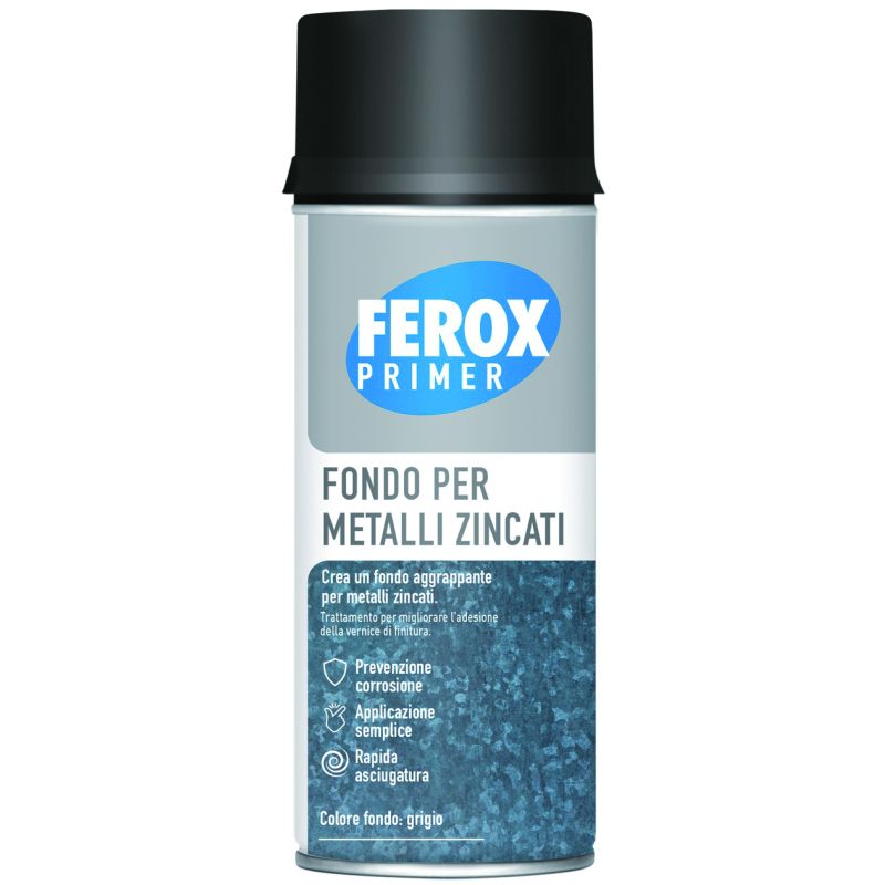 Arexons FEROX FONDO AGGRAPPANTE PER METALLI ZINCATI ml.400 (confezione da 6) - immagine 2