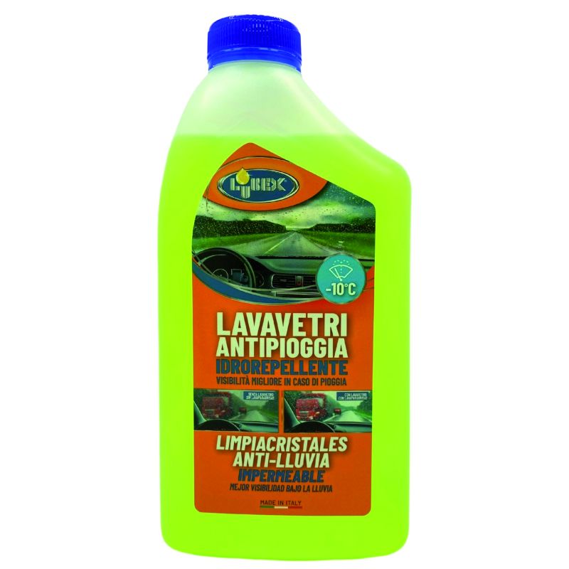 Lubex LAVAVETRI VASCHETTE IDROREPELLENTE PRONTO ALL'USO PER AUTO (fino a -10°C) lt. 1 (confezione da 12) - immagine 2