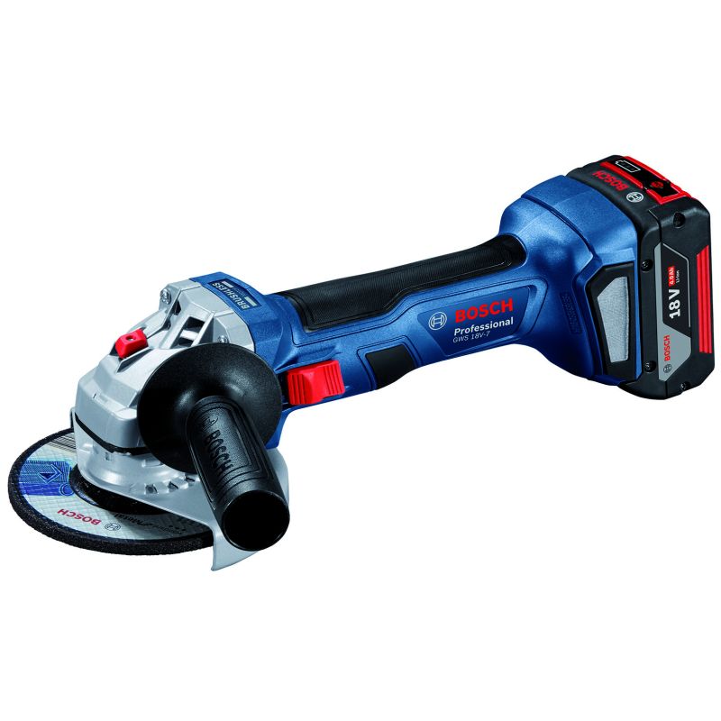 Bosch SMERIGLIATRICE ANGOLARE GWS 18V-7 2 BATT.4,0 AH - immagine 2