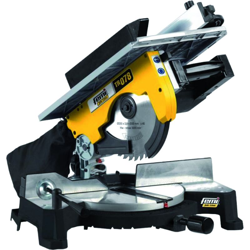 Femi TRONCATRICE PER LEGNO CON PIANETTO SUPERIORE ''TR078'' 1800 W ø 250 mm - immagine 2