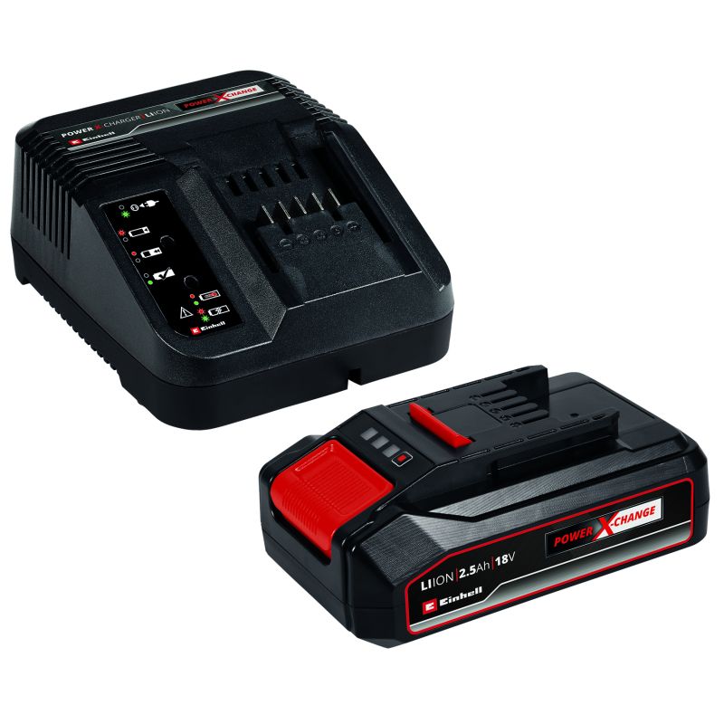 Einhell BATTERIA + CARICABATTERIA POWER-X-CHANGE 18 V - 2,5 Ah - immagine 2