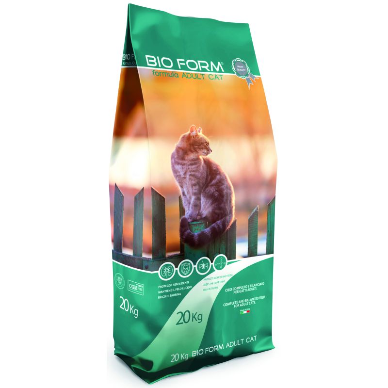 Bio Form CROCCHETTE PER GATTI CAT ADULT MIX Proteine/Grassi 30-12% - sacco kg. 20 - immagine 2