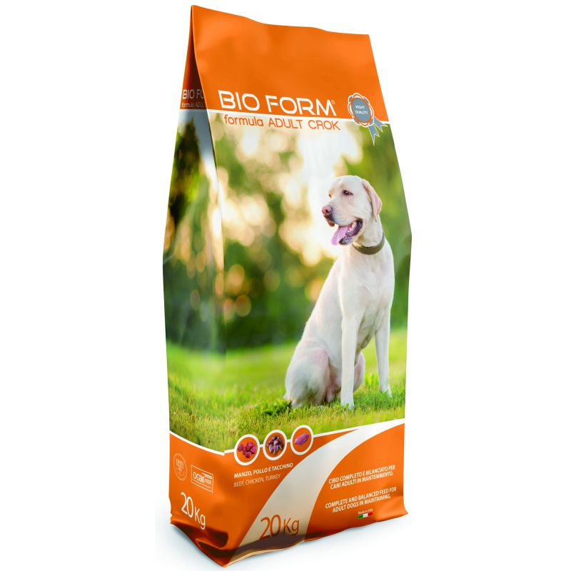 Bio Form CROCCHETTE PER CANI ADULTI DOG ADULT CROK Proteine/Grassi 24-10% - sacco kg. 20 - immagine 2