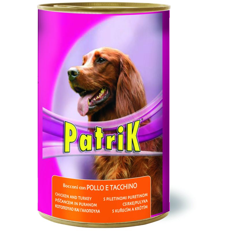 Morando BOCCONI PER CANI ''PATRIK'' gusto pollo e tacchino - gr. 1250 (confezione da 12) - immagine 2