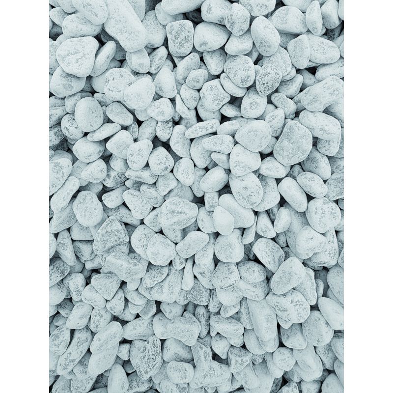 CIOTTOLI BIANCHI DI MARMO ''BIANCO CARRARA'' mm. 15-25 - kg. 20 - immagine 2