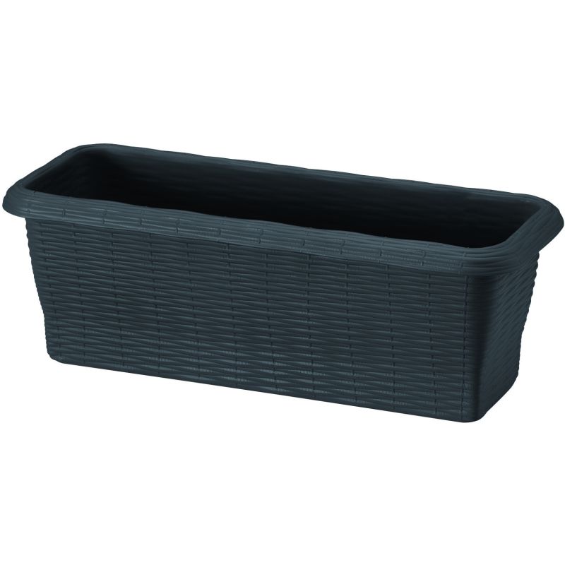 Bama FIORIERA RETTANGOLARE PAGLIA NORMAL Col. Antracite cm. 50x20x17,5 h - immagine 2