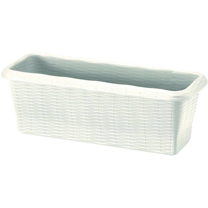 Bama FIORIERA RETTANGOLARE PAGLIA NORMAL Col. Panna cm. 40x20x17,5 h - immagine 2