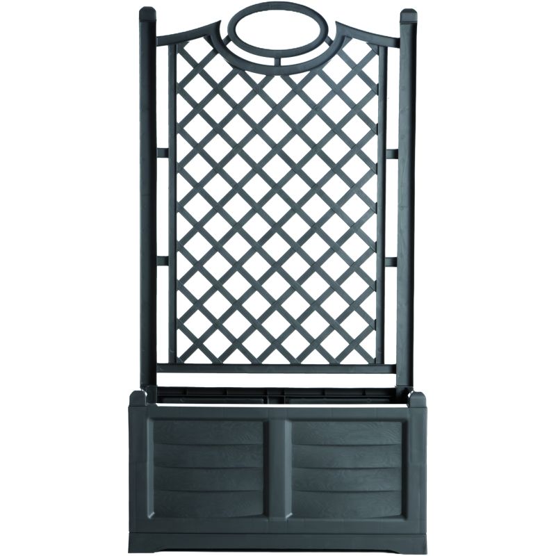 Bama FIORIERA CON SPALLIERA SEPARÉ Col. Antracite lt. 120 cm. 80x42x150 h - immagine 2