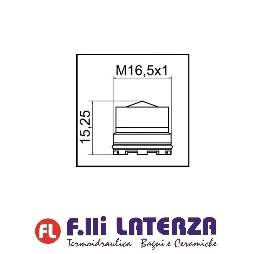 KIT DUE PEZZI AERATORE + CHIAVE PER RUBINETTO A SCOMPARSA 16 x 1 M ROMPIGETTO... - immagine 3