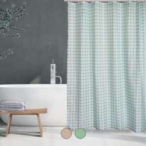 TENDA PER DOCCIA IN TESSUTO POLIESTERE CAMBERRA cm 180x200 Verde
