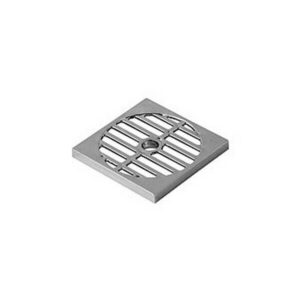GRIGLIA SCARICO A PAVIMENTO BAGNO DOCCIA VASCA IN ABS CROMATO 95 x 95 x h 10 mm.