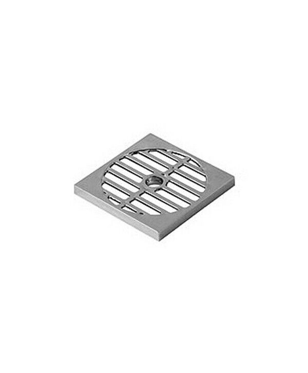 GRIGLIA SCARICO A PAVIMENTO BAGNO DOCCIA VASCA IN ABS CROMATO 95 x 95 x h 10 mm.