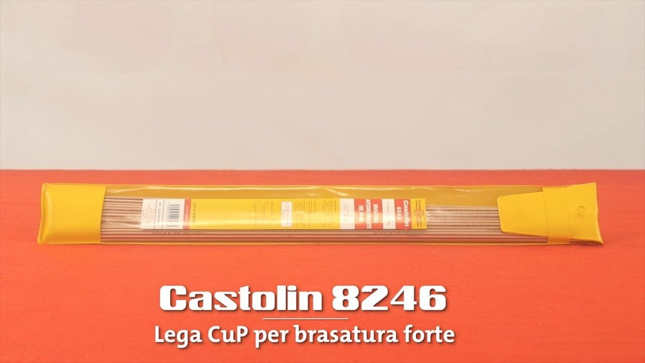 BACCHETTA BRASATURA TUBO RACCORDO RAME OTTONE BRONZO CASTOLIN 8246 DIAM. 2,0 mm