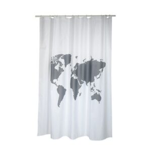 TENDA PER DOCCIA IN TESSUTO POLIESTERE WORLD cm 180x200