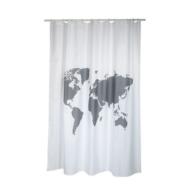 TENDA PER DOCCIA IN TESSUTO POLIESTERE WORLD cm 180x200